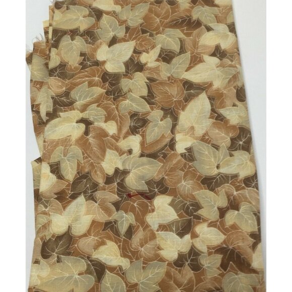 1 Yard Windsor Collection Hoffman California Quilting Fabric Brown Beige Leaves - Picture 6 of 6